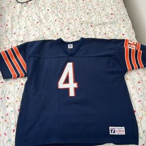Navy Blue and Orange Sports Jersey